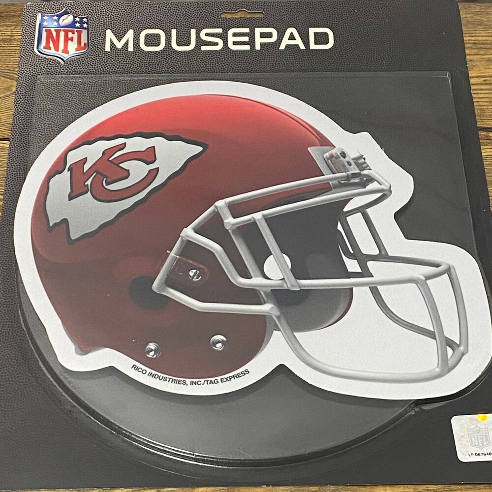 NFL Kansas City Chiefs Helmet MOUSE PAD Football Logo Computer Office Supply Fan